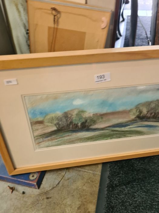 A picture by Caroline Hyde Brown of trees in landscape, pencil signed and various other pictures