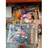 A quantity of Marvel comics to include Excalibur, X Men, Iron Man, etc, all in good condition in pla