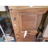 An old oak sideboard, 1930s, 32cm height x 47cm width