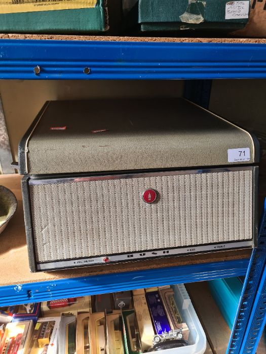 A vintage 'Bush' tabletop record player, probably early 60s