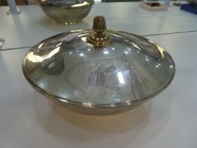 A heavy silver lidded Entree dish, a copy of 'Original by Paul Storr, London, 1813' engraved on the