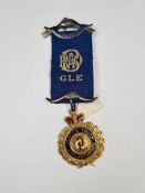 Of Masonic Interest; a 9ct gold Masonic medal RAOB, Justice, Truth, Philanthropy' awarded Primo J Su