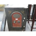 An early 20th Century, iron safe by Griffiths and Sons, Wolverhampton, with key