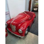 Austin J40 Pedal Car in restored condition, with working horn and headlights, to include a book on J