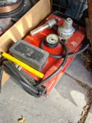 An Airmaster electric air compressor, a Mig Welder and sundry
