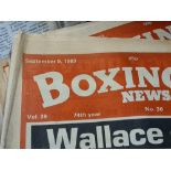 A selection of Boxing magazines, from the 1980s