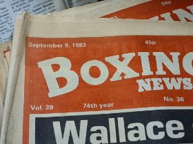 A selection of Boxing magazines, from the 1980s