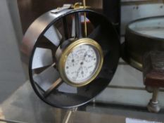 An unusual Short & Mason of London Anemometer, velocity in feet, used to determine wind speed, aroun