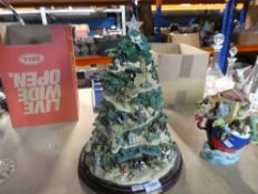 A resin figure depicting a Christmas tree and Noah's Ark (3)