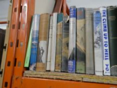 A small quantity of books on mountains and mountaineering