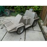 A lovely little original fairground static plastic car, possibly from a merry go round, circa 1970s