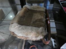 A vintage Lispeer Kangaroo hyde handbag