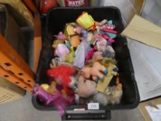 A selection of vintage My Little Ponies and Barbies
