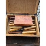 A small quantity of Lathe working chisels, other tools and sundry