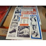 A small quantity of reproduction posters for The Fight of the Century, between Ali and Cooper