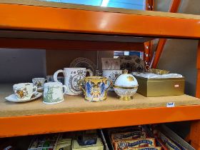 A small quantity of commemorative china, some limited editions to include a Loving cup, by Paragon f