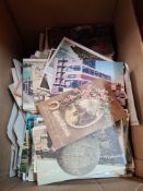 Two cartons of postcards, mainly topographical