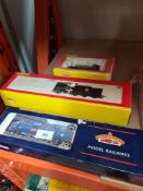A Bachmann 'OO' diesel locomotive 32-528 boxed, a Hornby class Q I locomotive R2355A, boxed and a sm