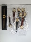 A quantity of vintage watches (9). To include makes such as Solo, Goliath, Rodina, Everite, etc  All