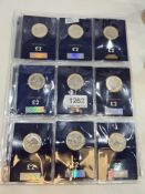 28 uncirculated change checker £2 coins mainly 2018 onwards