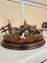 Country Artists two limited edition figure groups of tractors and figures titled The Harvesters and