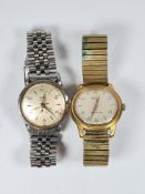 Two vintage watches to include a Zodiac Autographic, a 1960's swiss watch with a stainless steel bra
