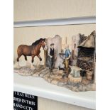 A Border Fine Arts group titled New Shoes for Dolly, Blacksmiths scene, limited edition and one othe