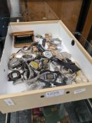 Tray of various vintage and modern watches to include a silvered dial Roxedo example, Sekonda, Rocad