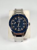 Omega; An Omega Seamaster 300, 41mm Titanium cased wristwatch, Master Co-Axial Chronometer, Titanium