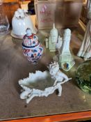 A selection of china, including Crested Ware, etc