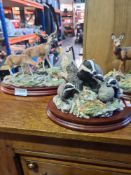 Border Fine Arts, 3 animal groups including Deer and Badgers