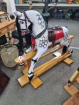 A modern Victorian style rocking horse, 122cm