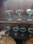 A set of 12 vintage Babycham glasses - perfect for Christmas!!