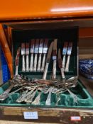 A selection of Silver Plated canteen of cutlery