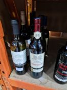 Seven bottles of various wine to include a bottle of Les Ormes De Cambras, 2008