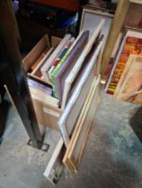 A large quantity of modern pictures mainly unframed