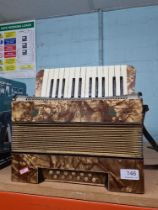 An Estrella Jubilee Piano Accordion (no case)