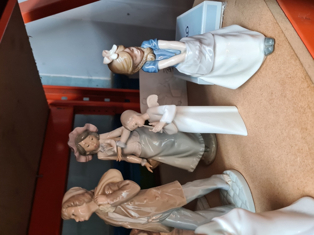 A quantity of Lladro and Nao figures and similar (at least 3 damaged) - Image 4 of 4