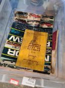 A box of various magazines including Motoring, etc