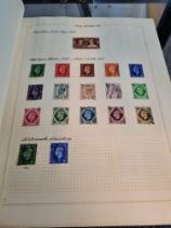 An album of GB stamps mainly 20th century to include seahorse examples and a George VI - £1 example