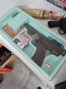 A Mayer and Grammel spacher .22 air pistol in original fitted box with instructions, pellets etc