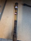An old bamboo and leather bound persuader/kosh, 39cm