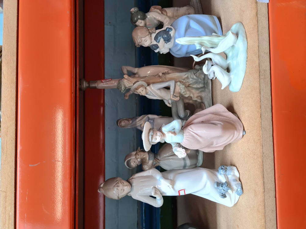 A quantity of Lladro and Nao figures and similar (at least 3 damaged) - Image 2 of 4