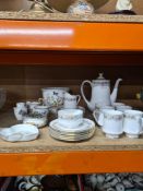 A selection of mixed china including Aynsley and Paragon, etc