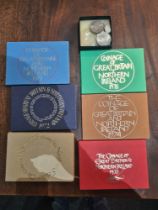 6 x Royal Mint Proof coin sets for GB and NI 1972 - 1977 inclusive and sundry coins