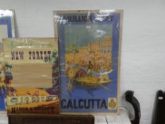An old 1929 advertising poster for Mullick Ghat, Calcutta, by Norbury, Naties and Co Ltd.,