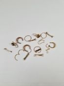 Scrap gold to include earrings, ring sizers, etc 4.49g approx