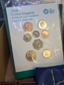 Royal Mint UK, 2020 BU Annual Coin Set and 2013 Coin Set. Crowns of Great Britain Set, Australian 5