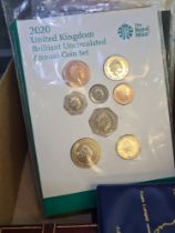 Royal Mint UK, 2020 BU Annual Coin Set and 2013 Coin Set. Crowns of Great Britain Set, Australian 5