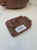 Robert Mouseman Thompson, a small ashtray, 10cm